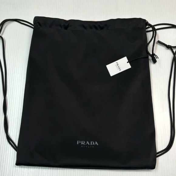 Prada Black and Pink Drawstring Backpacks - Picture 8 of 9